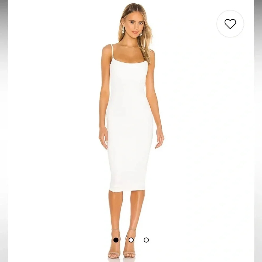 NWT Nookie Revolve Bailey MIDI Dress White Size S